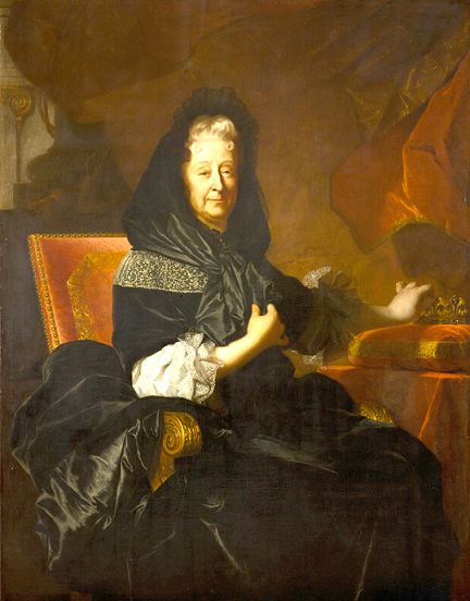 Marie Anne d'Orléans - par Hyacinthe Rigaud - en 1705 -Lausanne - musée des beaux-arts